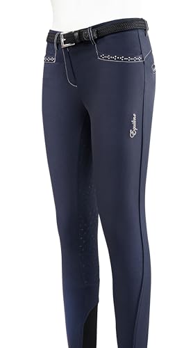Pantalon équitation fille Equiline bleu 8-9 ans idéal pour le quotidien au poney-club