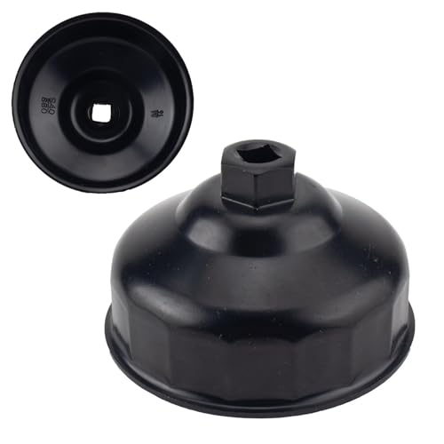 per tappo filtro olio, 86 mm, 16 scanalature, presa di rimozione per coperchi 'alloggiamento del filtro 'olio, kit di riparazione per veicoli, per cambiare olio, smontare e installare
