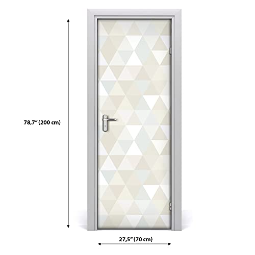 Vinilo impermeable autoadhesivo 70x200 cm Coloray con patrón de triángulo dorado 3