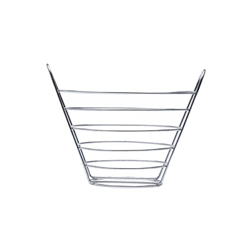 Fruteira de Ferro Cromado Lyor Prata 29.5X19.5X21Cm