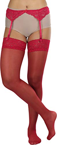 Image of ToBeInStyle Women's Lace Classic Elegant Sheer Garter Belt