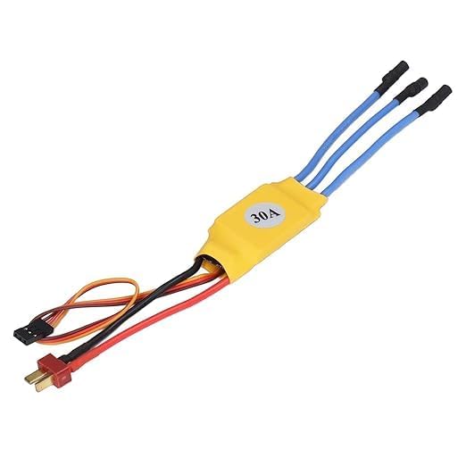 30A Brushless ESC with Banana and T Plug, High RPM Motor Speed Controller, Auto Throttle Adaptation, WA089-image-11