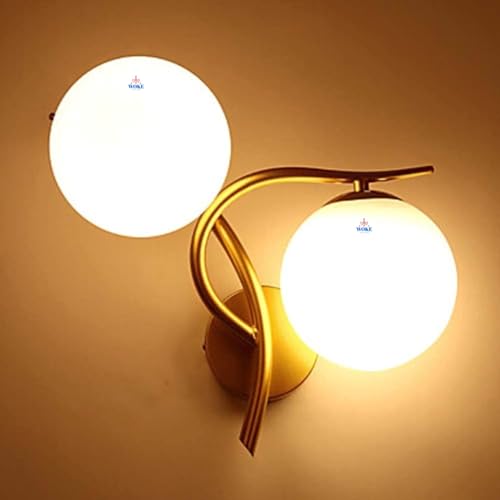 Image of WOKE The Value Modern Shape Dual Glove Wall Lamp & Sconces E27 Holder LED Decorative Wall Decore Lamp for Living Room and Dining Hall (Without Bulb) 78940