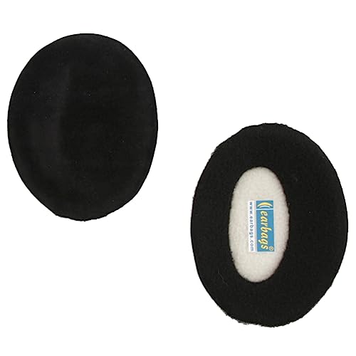 Earbags Ohrenwärmer Fashion, Wildleder Schwarz, S