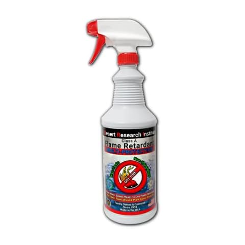Fire Retardant Spray (Class A for Fabric, Wood, Theater Curtains & More) Eco-Safe, Non Toxic, C.A.C. Title-19, ASTM E84, DRI-ONE Cover