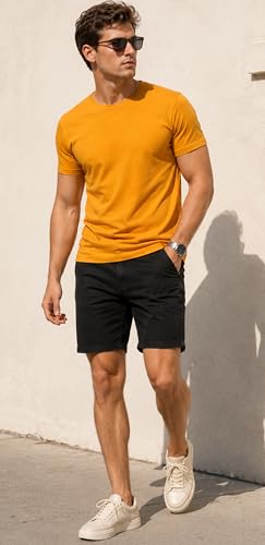 Image of London Hills T Shirt For Man | Men Round Neck Tshirts | Tshirt Shirts Men | Gym T Shirts For mens Workout | T-shirts For Man Cotton Stylish Round Neck T Shirt Half Sleeve Regular Fit Solid Multicolour