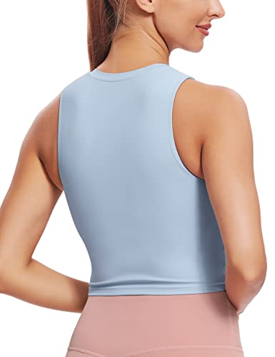 Image of Natural Feelings Nudi Sports Bras for Women Removable Padded Yoga Tank Tops Sleeveless Fitness Workout Crop Tops