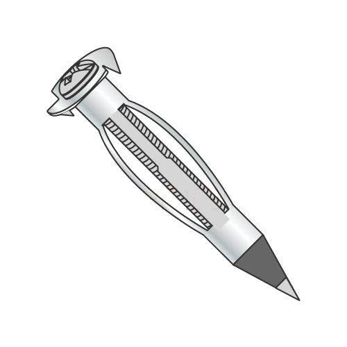 1/8 Short Hollow Wall Anchor Drive Style Pointed Zinc - ECS-1805AWHDS