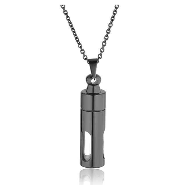Personalized Master Custom Tube Urn Necklace for Ashes Stainless Steel Cremation Jewelry Keepsake Memorial Gift