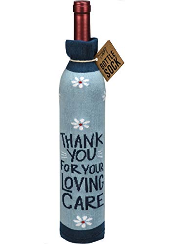 Primitives-by-Kathy-107876-Thank-You-Cheers-to-You-Bottle-Sock-Fits-750mL-to-15L-Bottles Primitives by Kathy 107876 Thank You Cheers to You Bottle Sock Fits 750mL to 15L Bottles