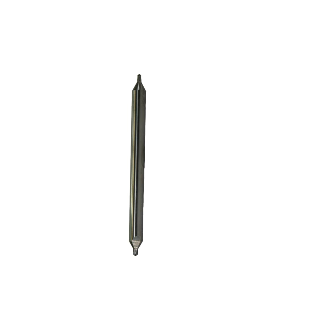 31608 Micro Grain Solid Carbide 80 Degrees Plain Type Combined Drill Bit and Countersink, Uncoated (Bright) Finish, Round Shank, Spiral Flute, 120 Degrees Point, #5 Size, 2-3/4" Length (Pack of 1)
