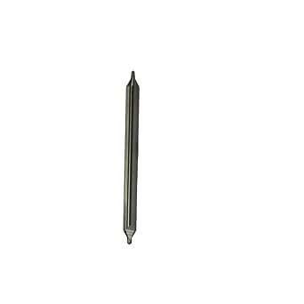 31608 Micro Grain Solid Carbide 80 Degrees Plain Type Combined Drill Bit and Countersink, Uncoated Bright Finish, Round Shank, Spiral Flute, 120 Degrees Point, #5 Size, 2-3/4" Length Pack of 1