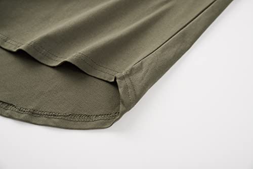 Image of KLIEGOU Men's 100% Cotton Longline T-Shirt, Pre-Shrunk Soft