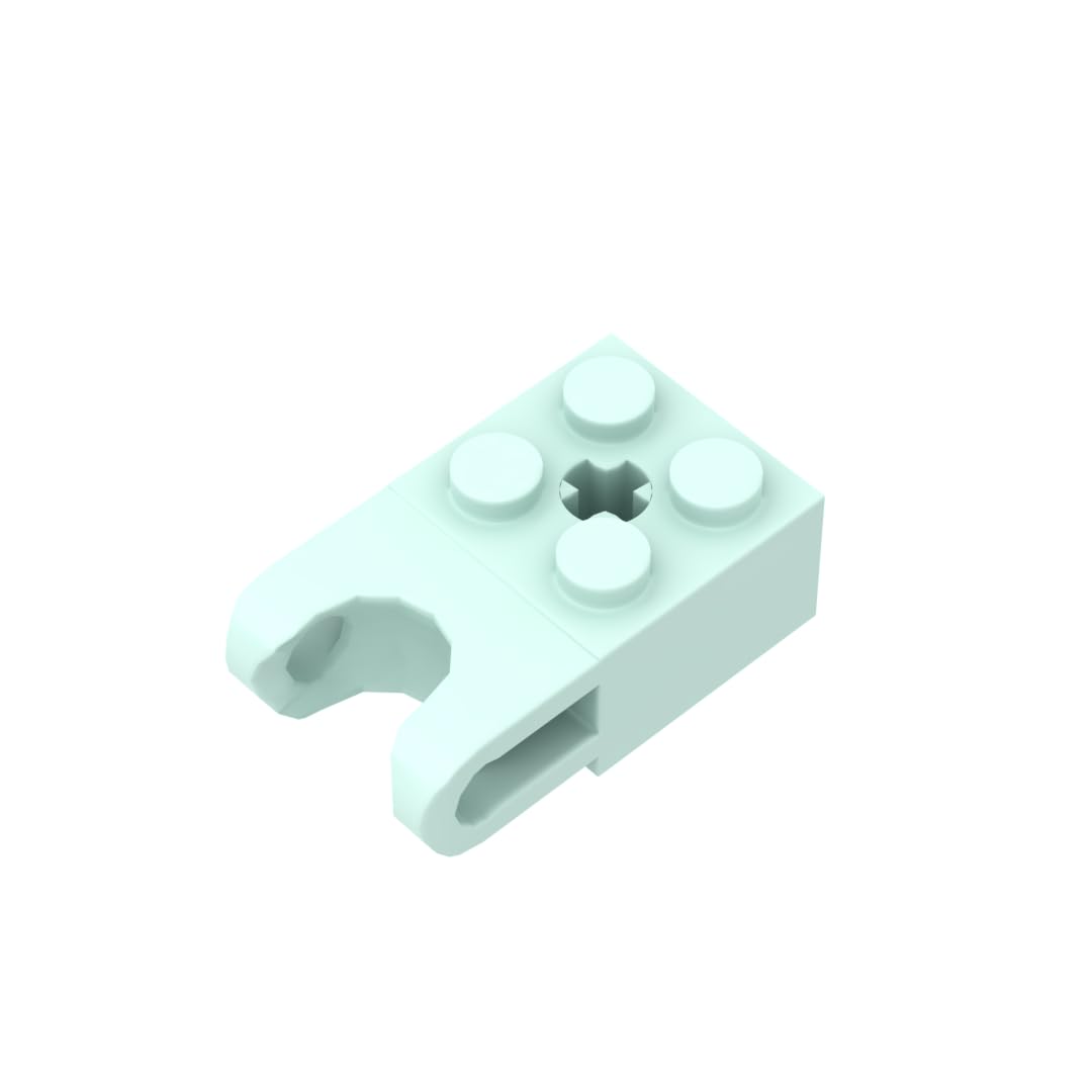 GDS-1206 92013 Hinge Brick Technic Brick Special 2x2, Light Aqua, 10 PCS — image 1
