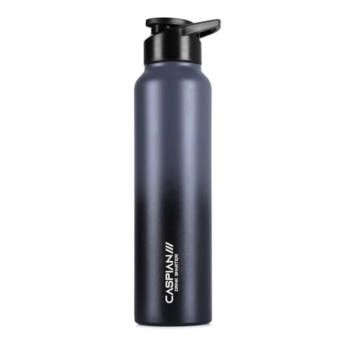 Image of CASPIAN / / / Hike Stainless Steel Customize Sipper Water Bottle Leak Proof Thunder for Fridge Home Office Travel School Kids Boys Girls Adults Sports Gym Yoga (Grap 1 Litre, Set of 1)|