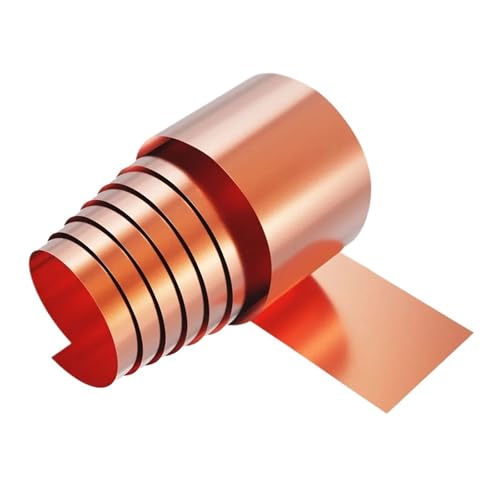 1M Copper Sheet Pure Strip, 0.01-0.1mm, 5-100mm Wide