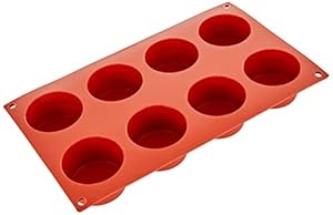 Silikomart SF028 Cylinders Silikonform, 8er Form
