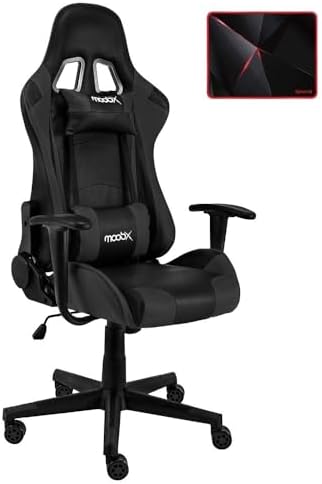 Cadeira Gamer Moobx Gt Racer Preto + Moupad Redragon Capricorn Ve...