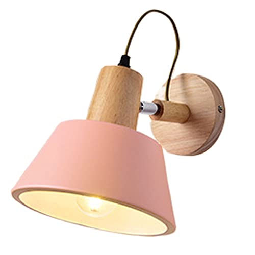 Aplique de pared E27 nórdico y moderno con diseño de macarrón para dormitorio