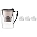 Amazon Basics Carafe filtrante 2,3 litres avec lot de 4 cartouches filtrantes (3 + 1 offerte), compatible carafes Brita Maxtra® (non compatible avec Maxtra+®)