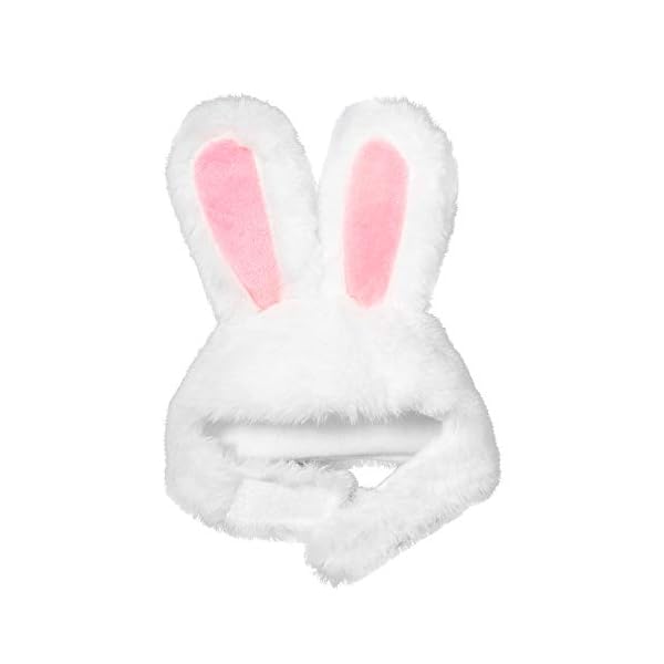 Ximishop cute costume bunny rabbit hat with ears for cats & small dogs party costume easter pet accessory headwear - image 4