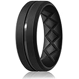Egnaro Inner Arc Ergonomic Breathable Design,Silicone Rings for Men, 7 Rings / 4 Rings / 17...