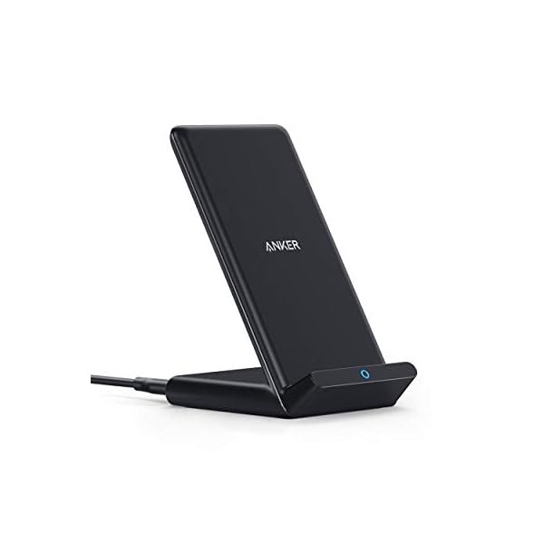 Anker 313 Wireless Charging Stand, Qi-Certified for iPhone 16/16 Pro/16 Pro Max/15/14/13, 10W Fast Charging for Galaxy S23/S22/S21 (No AC Adapter)