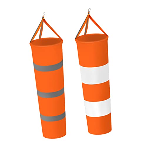 Yardwe 2 Uds Manga De Viento Reflectante Japandi Decoración Avión Decoración Al Aire Manga De Viento Rip Stop Césped Viento Instrumentos Meteorológicos Al Aire