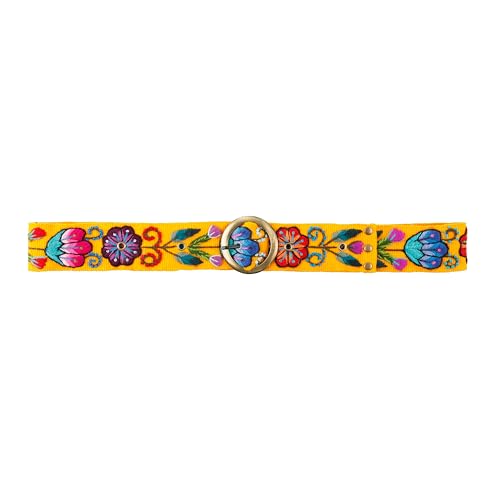 Embroidered Flower Belt for Women - Mexican Style Floral Belt3