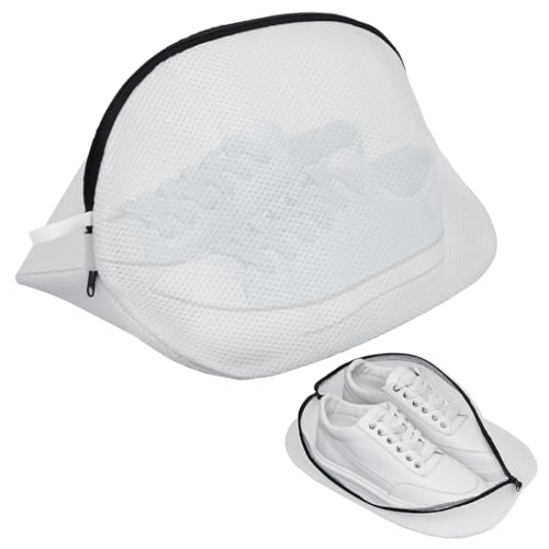 XYGK Shoes Wash Machine Bag,Mesh Laundry Bag with Hidden Zipper,Premium Shoes Bag for Wash Machine,Mesh Laundry Shoe Bags for Shoes,Clothing, Sneakers, Socks and Bras