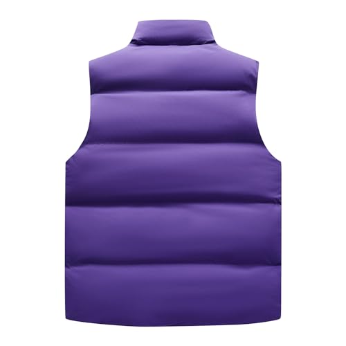 WENKOMG1 Winter Puffer Vest For Men,Lightweight Packable Ski Vest Zip Up Sleeveless Water Resistant Outerwear3