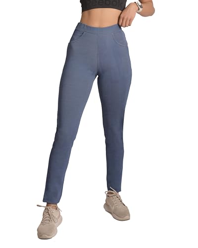 Image of Mehrang Stretchable Gym Pants for Women & Tights for Women Workout with Mesh Insert & Side Pockets