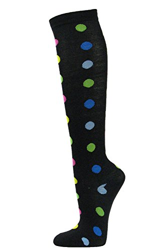 Image of SocksKnee Women Multi-Pack Colorful Variety Design Assorted Activewear Knee-High Stocking Socks, 9-11
