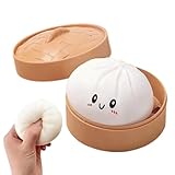 Dumpling Squishy, 10x10x5cm Giant Squishy Dumpling, Herramienta Calmante Sensorial Divertida Gigante, Juguete De Dumplings Squis-hies, Large Stress Relief Sensory Ball For Adults & Kids