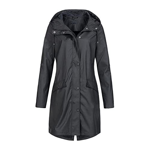 Veste femme imperméable manches longues veste de randonnée coupe-vent