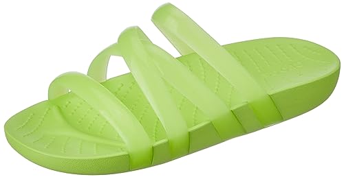 Crocs Womens Flat plashglossystrappy Lmd208537-3Uh-W4, Green 2 UK (W4) (B0C8ZBX2PX) Amazon Price History, Amazon Price Tracker