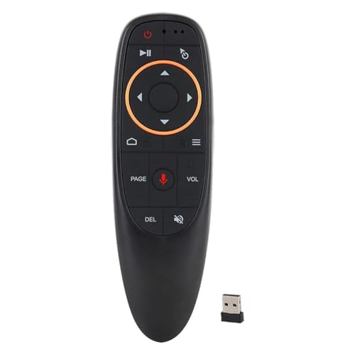 DollaTek Mando a distancia para PC, Air Mouse de 2,4 GHz, con función giroscópica de voz, para Google Android TV Box, Smart TV, PC, HTPC, Raspberry Laptop Presentación