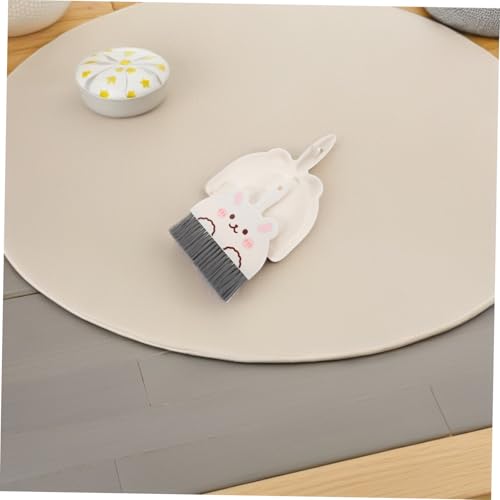 DECOMELODY 4 Sets Kleiner Mini Besen Miniatur Besen Kehrschaufel Kehrschaufel Mini Weiß – Bild 8