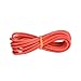 Trunking Solid Super Soft High Current Silicone Wires Heat Resistant Tin-Plated Copper Silicone Cable for Battery Inverter Connector Loom (Color : Red, Size : 5meter 10 AWG - 5.3mm2)