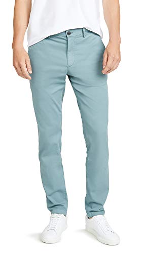 Theory Men's Zaine Patton Cotton Stretch Trousers, Aloe, Blue, 34
