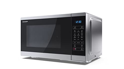 SHARP YC-MG252AE-S micro-onde Comptoir Micro-ondes grill 25 L 900 W Noir, Argent - immagine 5