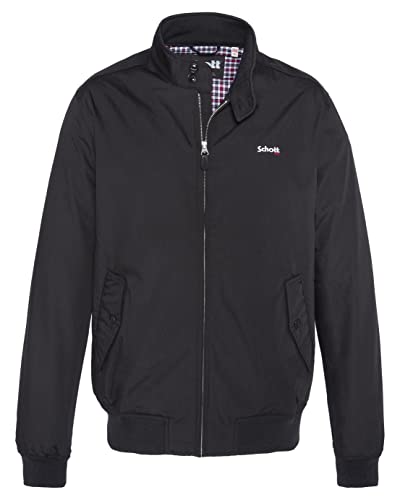 Schott NYC CABL1220 Blouson Homme Noir (Black Black) X-Large (Taille Fabricant: XL) Lot de
