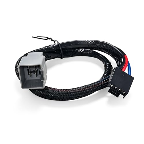 Lrichy 302400 Trailer Brake Controller Plug & Play Wiring Harness Compatible with 2015-2022 Dodge Ram 1500/2500/3500, Compatible with Reese and Tekonsha Brake Controllers, etc, 3024-P