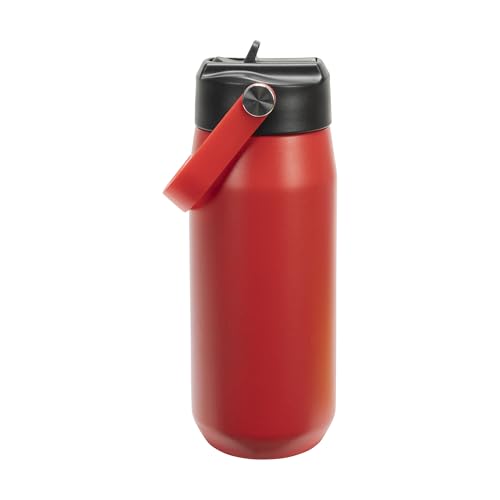 Image of PUMA unisex-adult 18oz Insulated Stainless Steel Water Bottle With Straw & Carry Handle