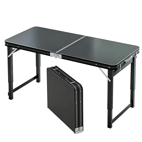 Table de préparation camping pliante alu 120cm réglable