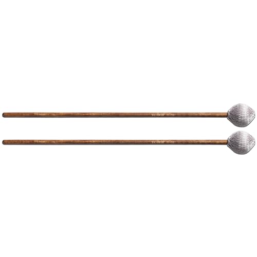 Baquetas Vic Firth Corpsmaster para Marimba Media con Cuerda Gris miniatura 3
