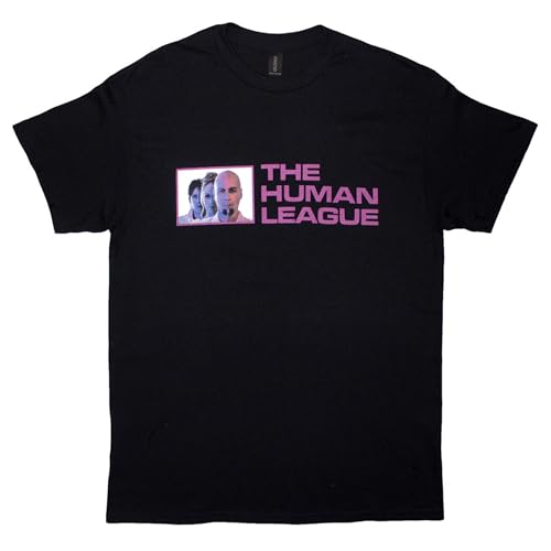 Rock Off officially Licensed Products Camiseta The Human League Generations Tour 24 Photo, Negro, S
