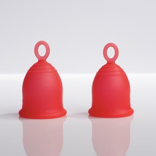 Asan Menstrual Cup (Heavy Flow) + Onedrop Cleanser Combo Pack|Easiest Cup To Insert & RemoveISpecial Ring Design|Premium Medical Grade SiliconeIDesigned In The Usa,Pack of 1 Count,Red (B0CK1D4T62) Amazon Price History, Amazon Price Tracker