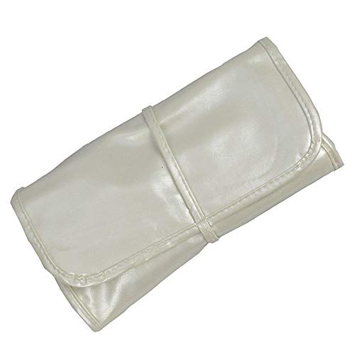 Kit 10 Pincéis Kabuki para maquiagem bolsa branca CBR04379 - Commerce Brasil