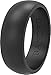 BANDED GLORY Silicone Wedding Ring for Men and Women Rubber Wedding Bands - Skin Safe, Soft - 8.7mm Classic Men's Black 10